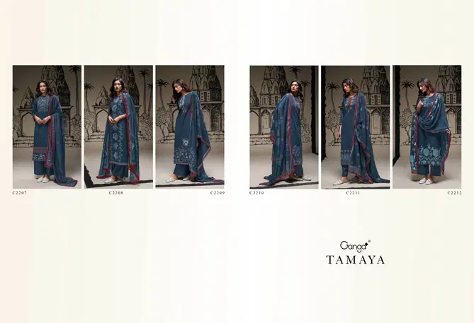 Tamaya By Ganga Designer Dress Material Wholesale Market In Surat